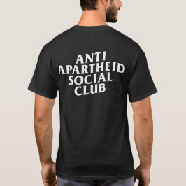 Camiseta Frente e Trás do Clube Social Anti-Apartheid
