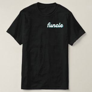 Camiseta frente e trás do tio engraçado do FUNCLE, retrô vi