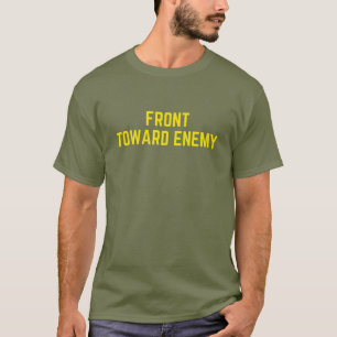 Camiseta Frente em direção a Militares Enemy Funny