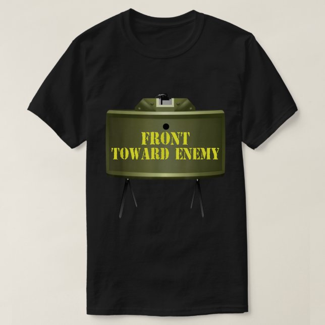 Camiseta Frente em direção ao inimigo Militares Claymore Mi (Frente do Design)