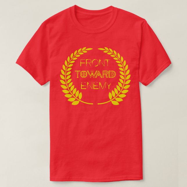 Camiseta frente para o inimigo (Frente do Design)