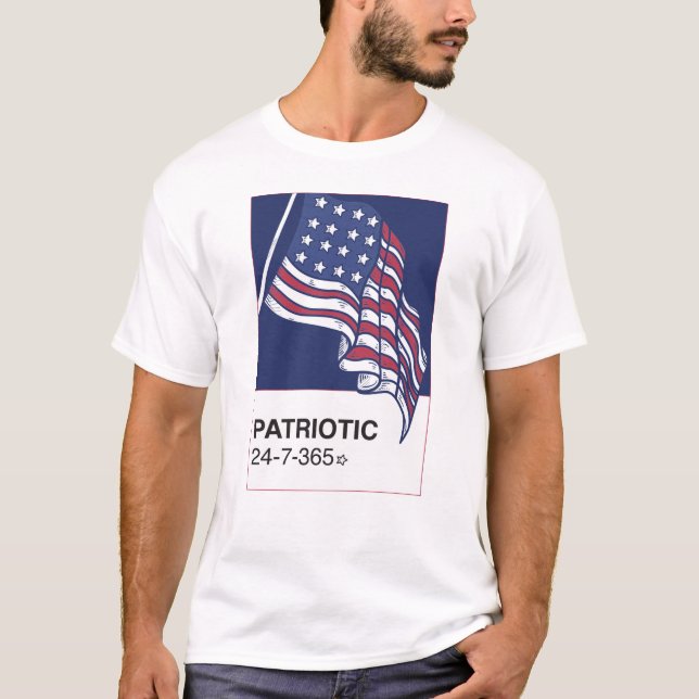Camiseta Frente Patriótica de Cheio 24/7/365 (Frente)