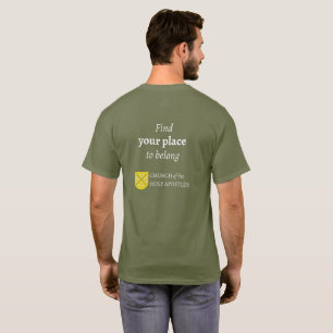 Camiseta Frente simples Encontre seu lugar V2