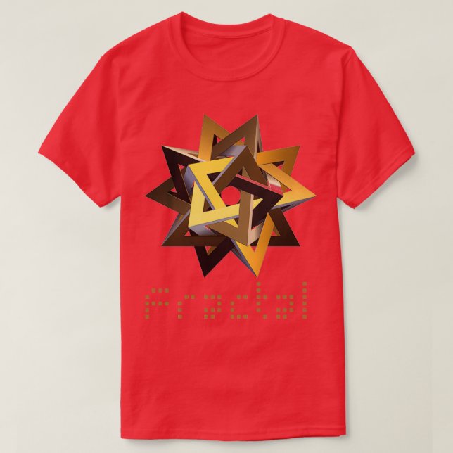 Camiseta Frente tridimensional (Frente do Design)