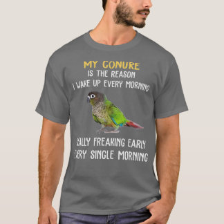 Camiseta Frente Verde Acordar de Conure Precoce