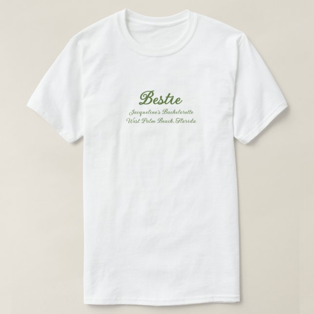 Camiseta Frente Verde Beige Bach do Grupo Amigo (Frente do Design)