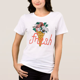 Camiseta fresca de mulheres com Design de vassoura