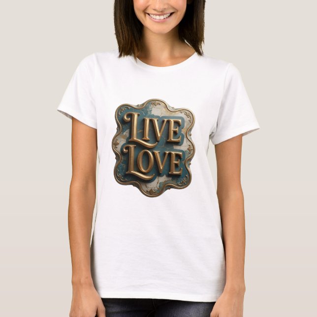 Camiseta Fresco Ouro VIVA AME Design Ousado (Frente)