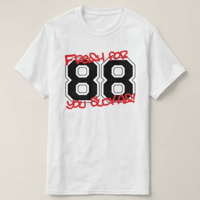 Camiseta Fresco para 1988 (Frente do Design)