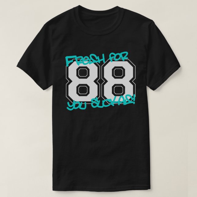 Camiseta Fresco para '88 (Frente do Design)
