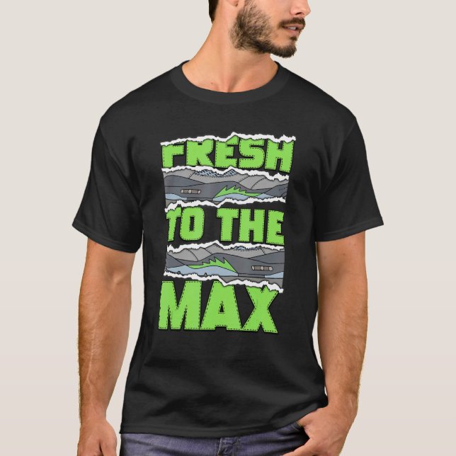 Camiseta Fresco para o feixe verde máximo 5s Unisex Matchi (Frente)