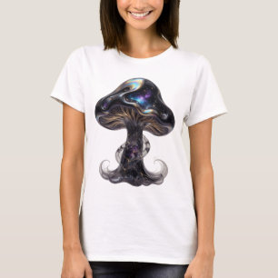 Camiseta Fresco Prata SPACE MUSHROOM Design Personalizado