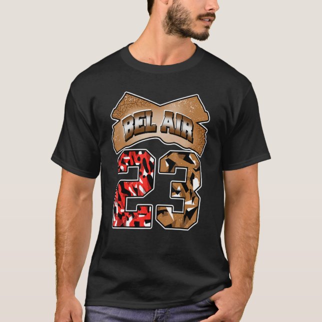Camiseta Fresh Air Number 23 Desert Elephant 3s Matching (Frente)