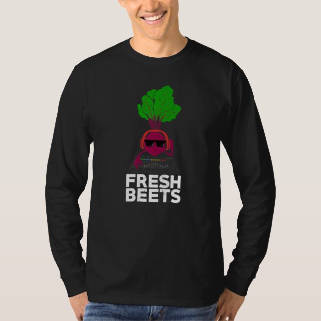 Camiseta Fresh Beets Design for a DJ Premium (Frente)