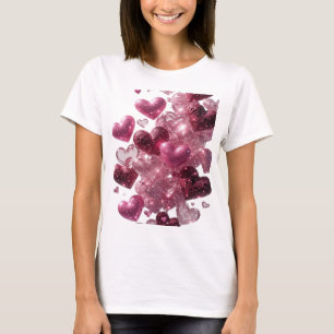 Camiseta Fresh Silver HEARTS OF LOVE Slogan