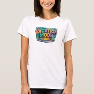 Camiseta Fresh Teal VACATION MODE Statement
