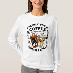 Camiseta Freshly Boo Café Halloween-Cute Ghost Barista