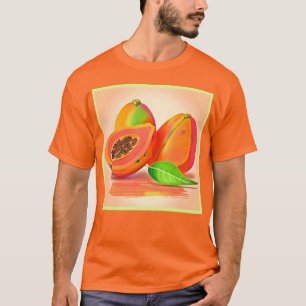 Camiseta Freshness em fatias de Papaya