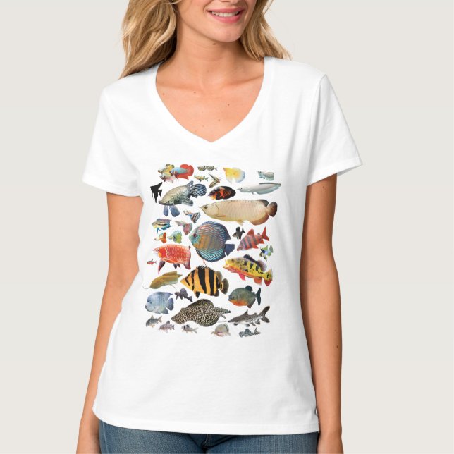 Camiseta Freshwater Tropical fish (Frente)