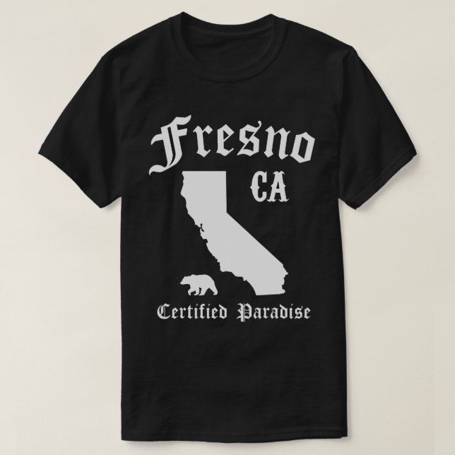 Camiseta Fresno California Certified Paradise Fresno Long S (Frente do Design)