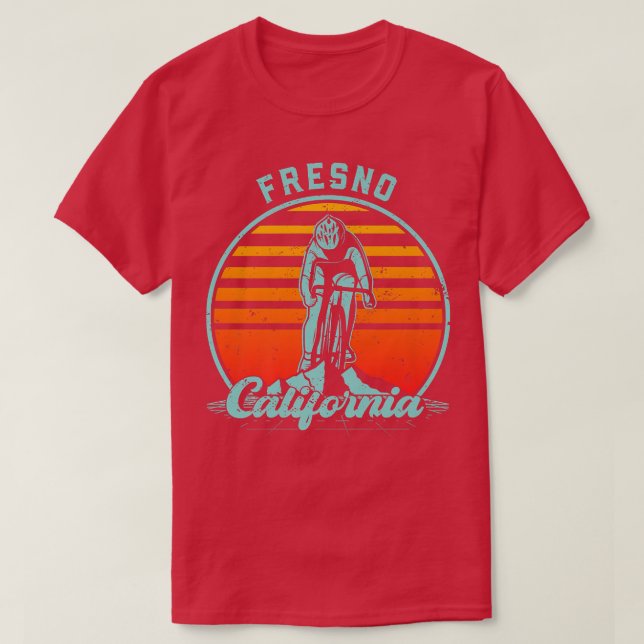 Camiseta Fresno California Road Bike   (Frente do Design)