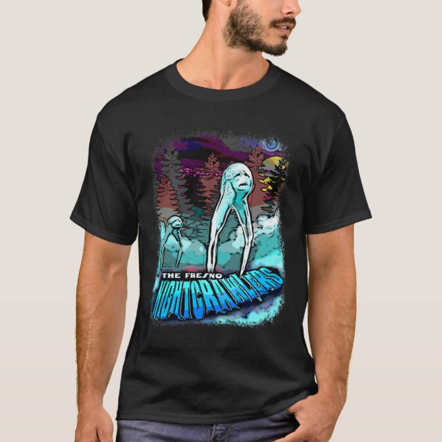 Camiseta Fresno Nightcrawlers Spooky Ghost Monstros Assusta (Frente)