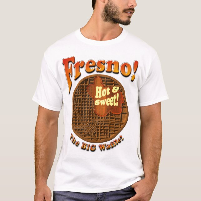 Camiseta Fresno! O Waffle grande! (Frente)