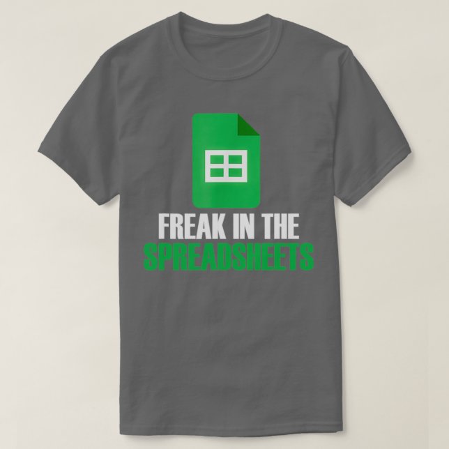 Camiseta Frete Em Planilhas Contabilidade do Excel (Frente do Design)
