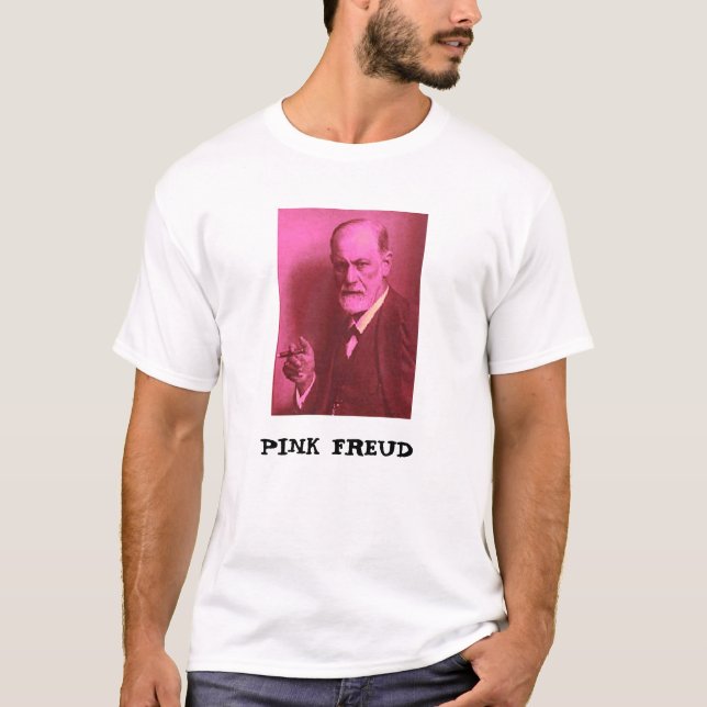 Camiseta Freud cor-de-rosa (Frente)