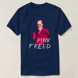 Camiseta "Freud cor-de-rosa engraçado "