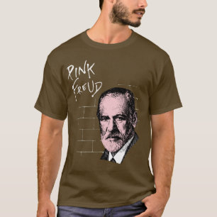 Camiseta Freud cor-de-rosa Sigmund Freud
