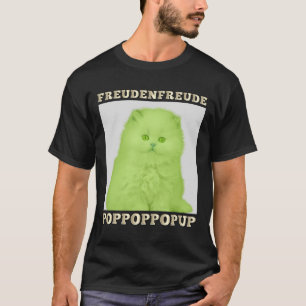 Camiseta Freudenfreude Poppoppop-up Gato do Lover Felino