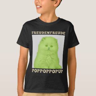 Camiseta Freudenfreude Poppoppop-up Gato do Lover Felino