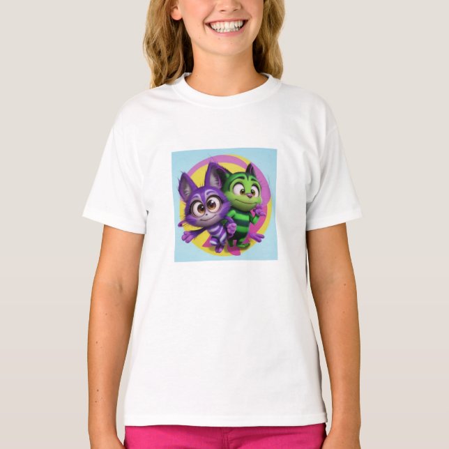 Camiseta „Freunde fürs Leben – Bunte Abenteuer“ (Frente)