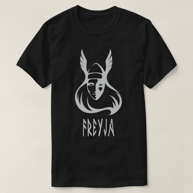 Camiseta Freya Freyja Deusa Norse Viking Mulher  (Frente do Design)