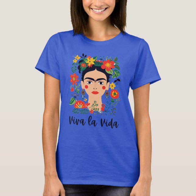 Camiseta Frida Kahlo Artista Mexicano Feminista LatinaX (Frente)