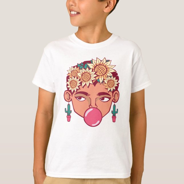 Camiseta Frida Kahlo Cartoon (Frente)
