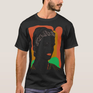 Camiseta Frida Kahlo Design de Estilo Retroativo Mínimo Ori
