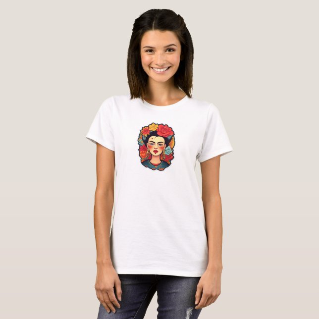 Camiseta Frida Kahlo Feminista Gift (Frente Completa)