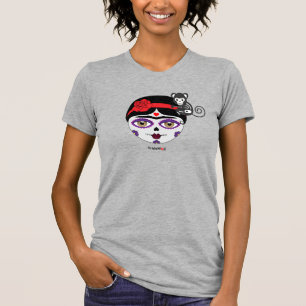 Camiseta Frida Kahlo   FridaMoji - Dia dos Mortos