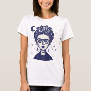 Camiseta Frida Kahlo Gótico