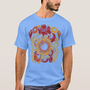 Camiseta Frida Kahlo Head Flowers por Tobe Fonseca