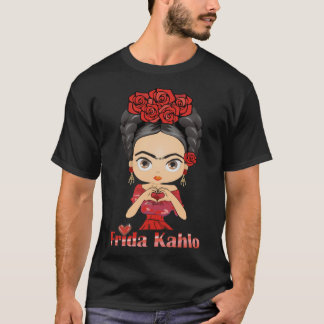 Camiseta Frida Kahlo Heart Essentit T-Shirt Copy