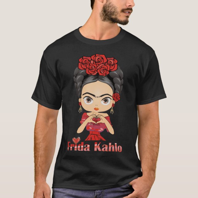 Camiseta Frida Kahlo Heart Essentit T-Shirt Copy (Frente)