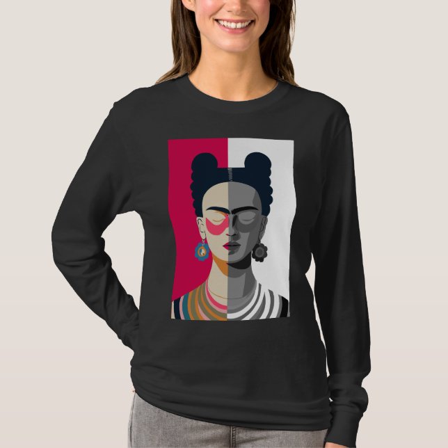 Camiseta Frida Kahlo – Iconic Feminist Art  (Frente)