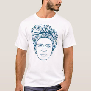 Camiseta Frida Kahlo Line Art