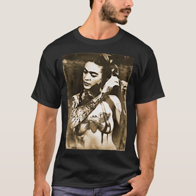 Camiseta Frida Kahlo Tattoo Classic T-Shirt (Frente)