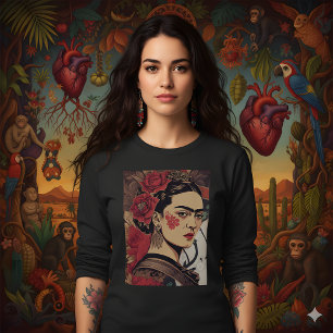 Camiseta Frida Recarregada - Tela de Arte Rebel InkPunk