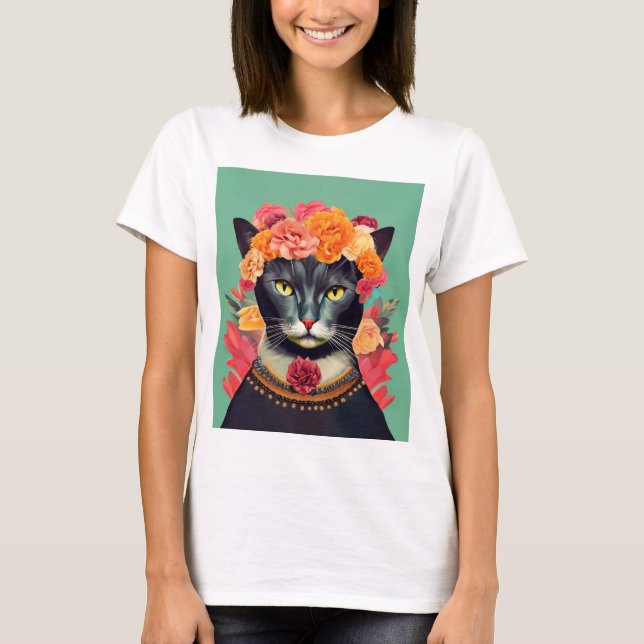 Camiseta Frida the Cat (Frente)