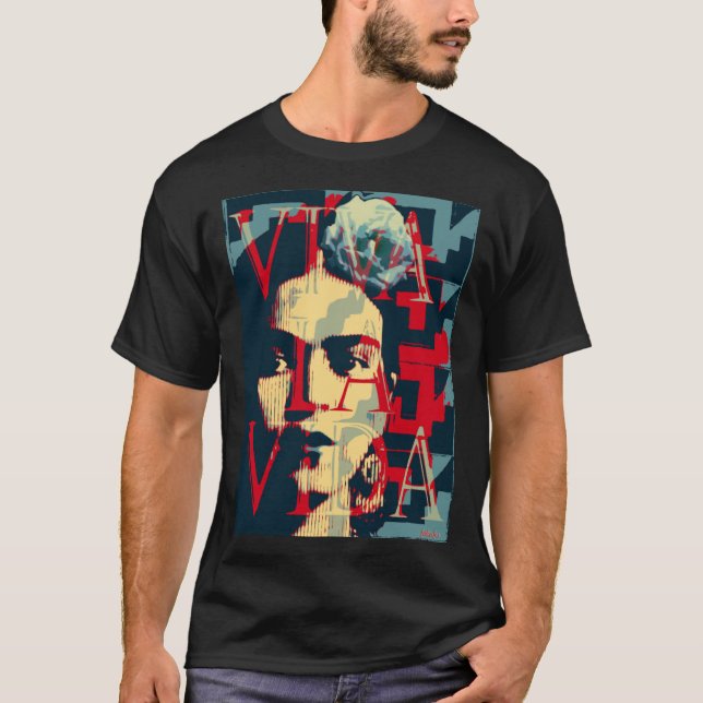Camiseta Frida - !Viva la Vida! (Ver 4.3.1) T-Shir Clássico (Frente)